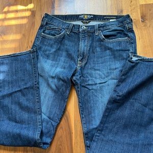Lucky Brand 32x34 Men's 361 Vintage Straight Dark Wash‎ Denim Blue Jeans